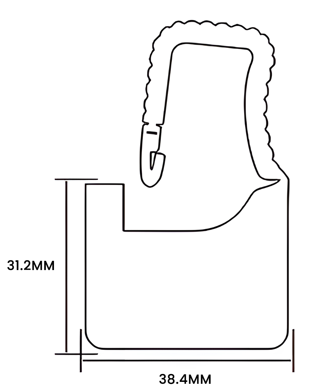Small Padlock Seal PL02 – Anti-Pull Design for Packaging