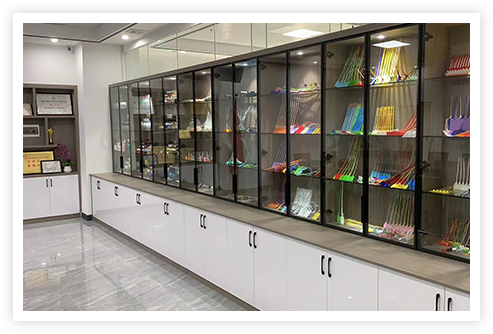 Product display with certificates