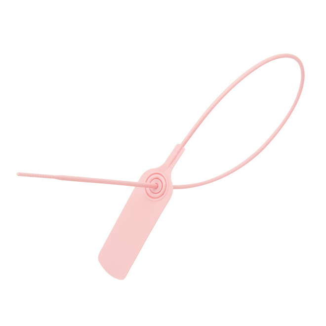 Custom Plastic Security Seal JY500 – Pull Tight Tamper Proof Seal for Garments, Shoes & E-Commerce Parcels