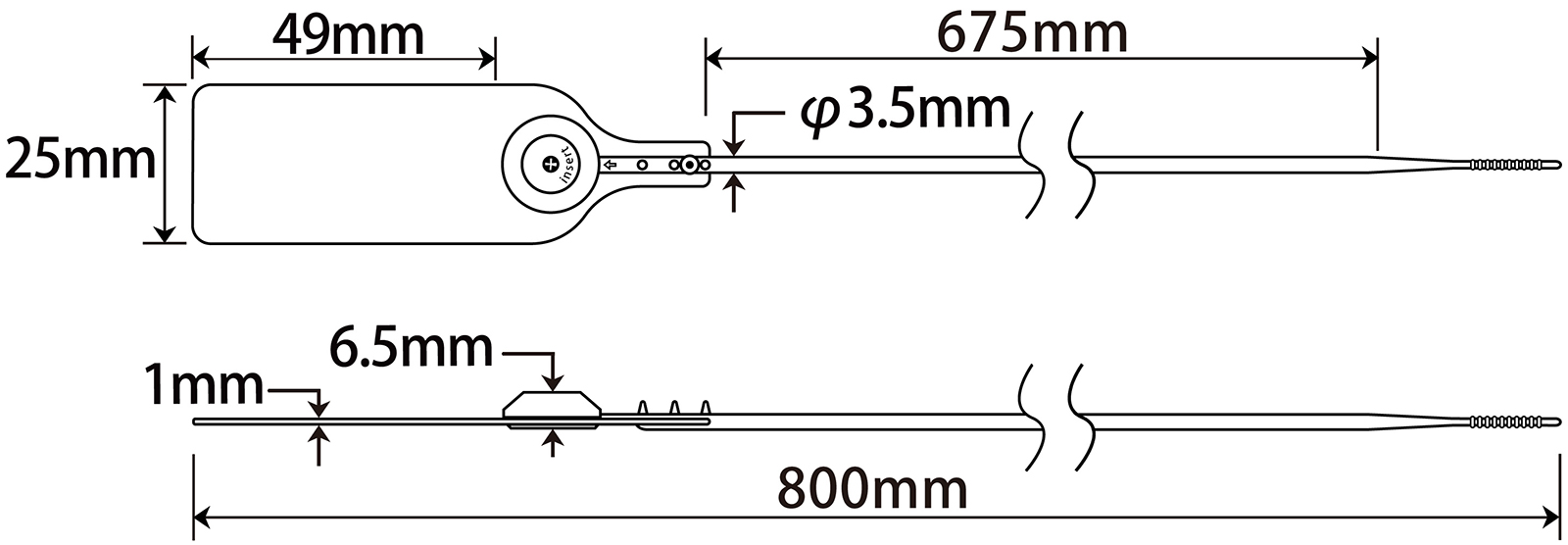 Plastic Security Seal JY800