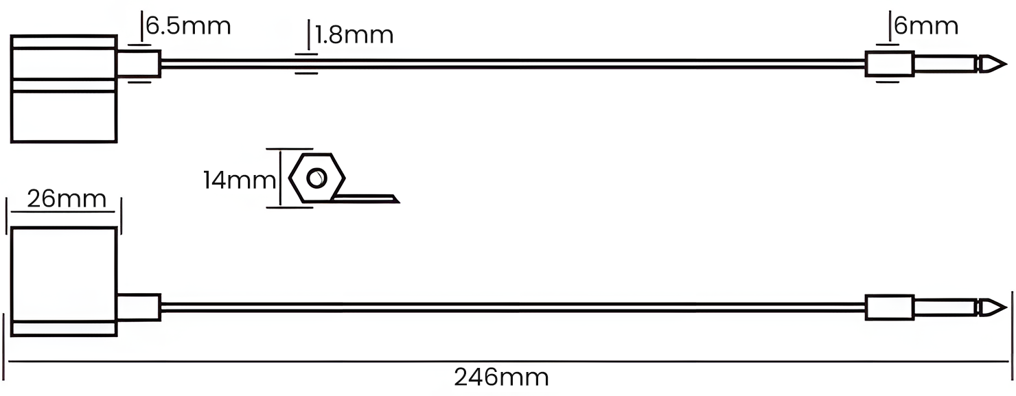 Padlock Style Security Seal JY023B