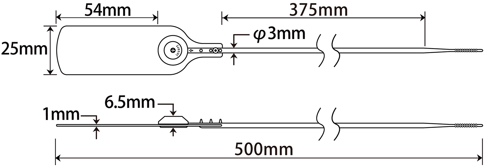 Custom Plastic Security Seal JY500