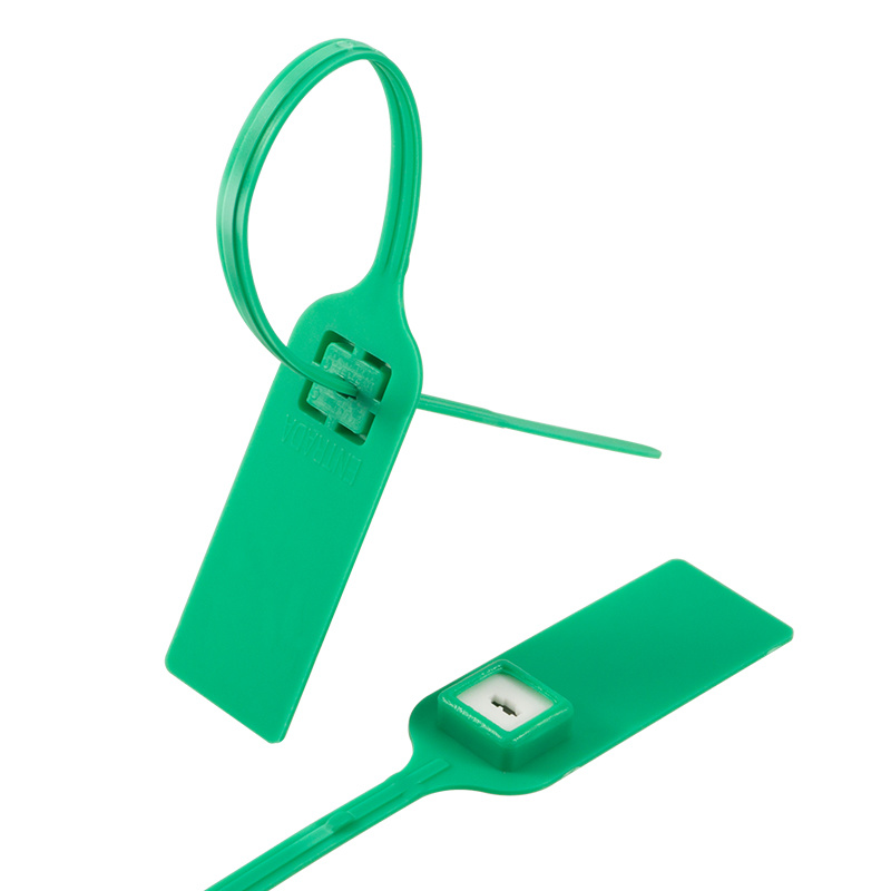 JY280D-Heavy-Duty Flat Strap Pull-Tight Security Seal with Metal Lock Core for Transport & Cargo Control