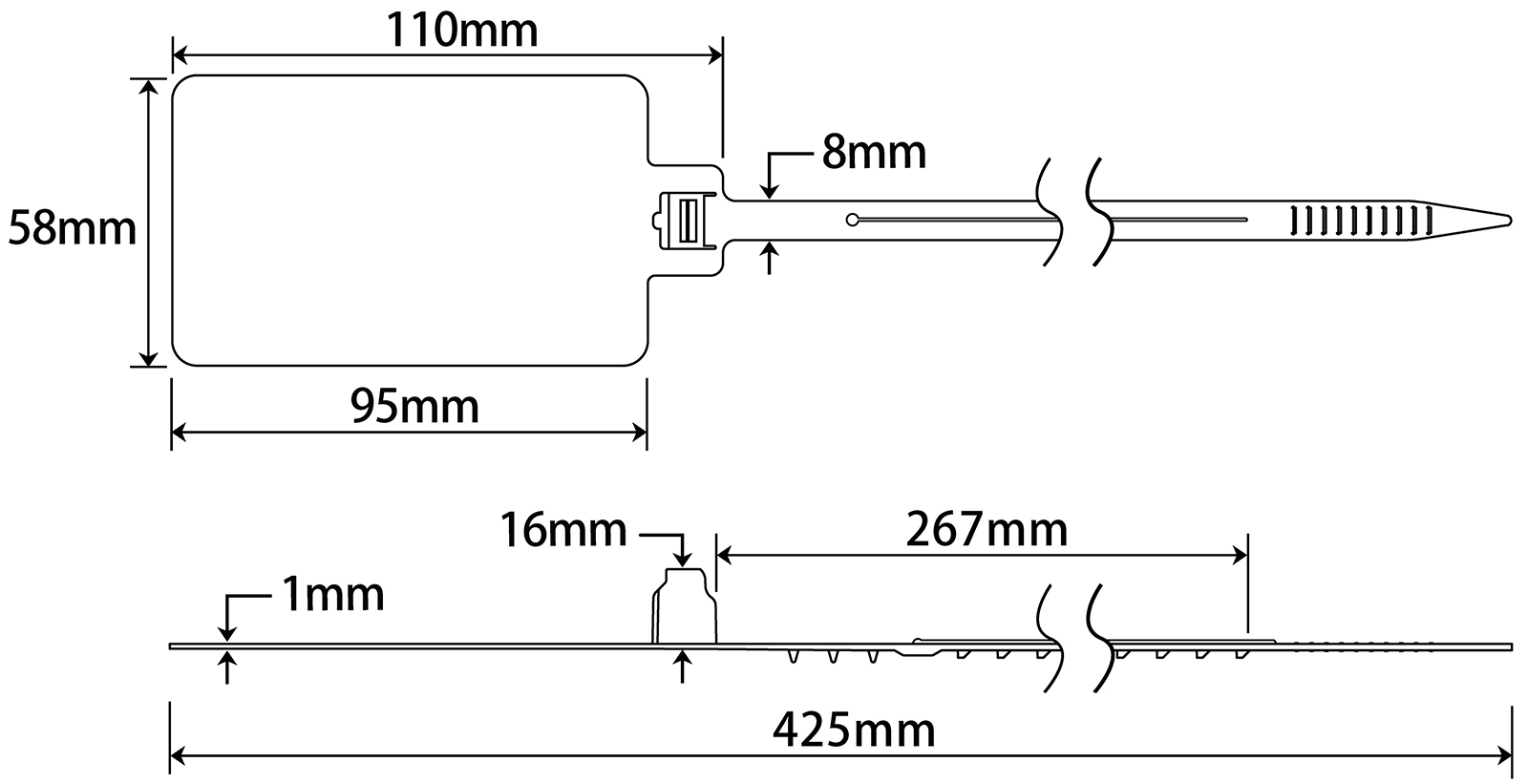 Adjustable Plastic Security Seal JY425