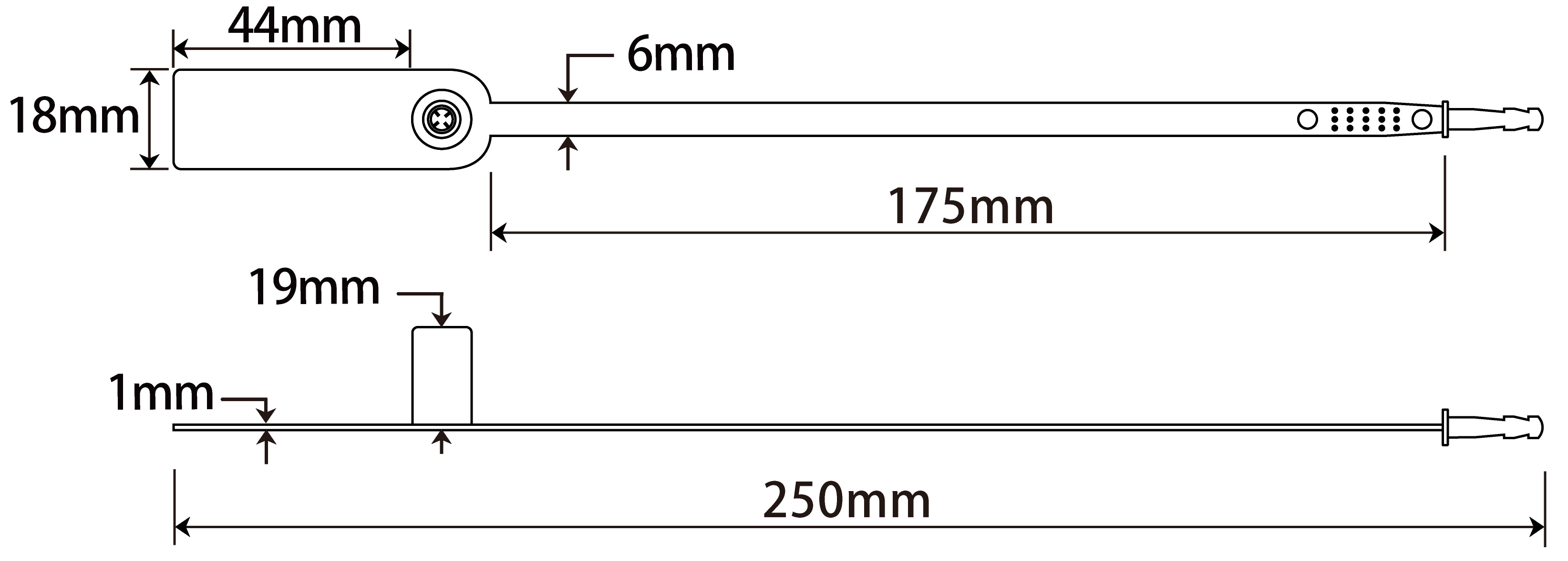 Adjustable Plastic Seal JY251